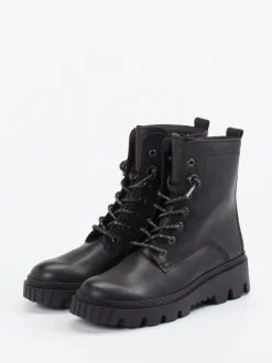Gabor – Schnürboots aus Leder in Schwarz