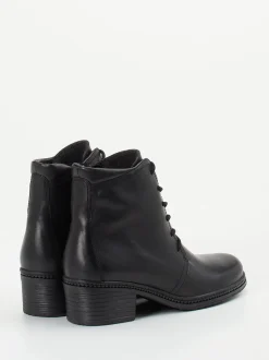 Gabor – Schnürstiefelette aus Kalbleder Schwarz
