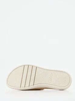 Gabor – Slide-Pantolette aus Metallicleder goldfarben