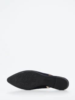 Gabor – Slingback-Pumps aus Veloursleder Dunkelblau