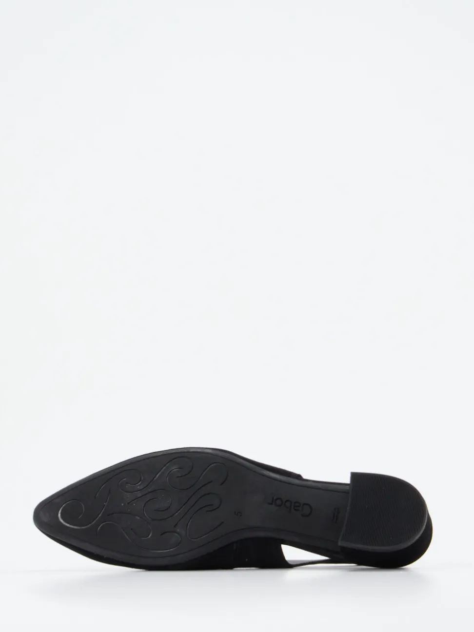 Gabor – Slingback-Pumps aus Veloursleder schwarz