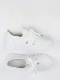 Gabor – Slip-On-Sneaker aus Hirschleder weiß