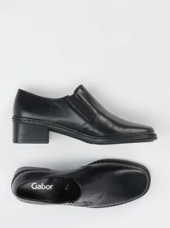 Gabor – Slipper aus Lammleder in Schwarz