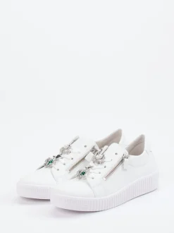 Gabor – Sneaker aus Kalbleder mit Schmuckdetails