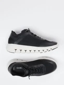 Gabor – Sneaker aus Textil in Schwarz mit Mesh