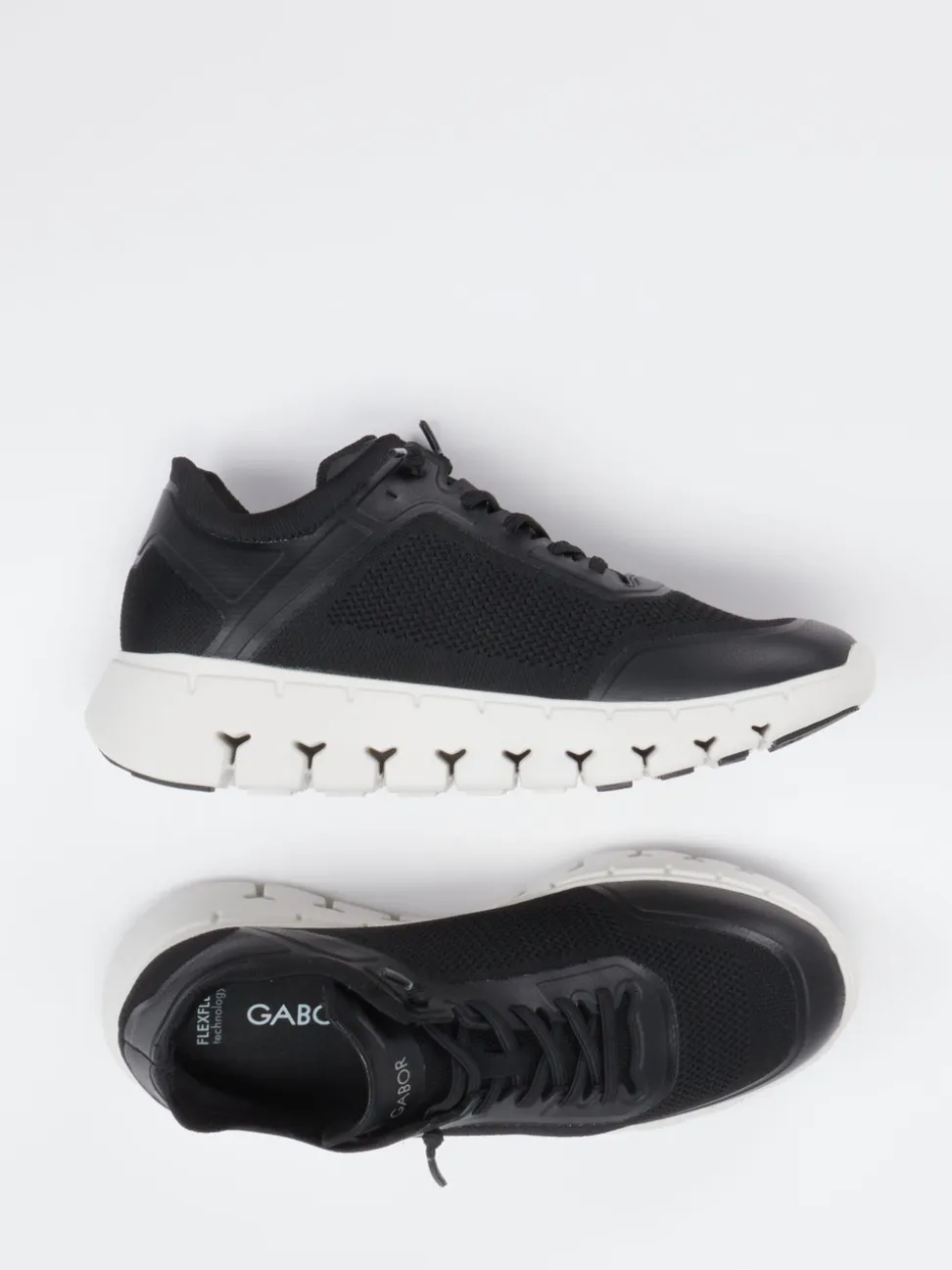 Gabor – Sneaker aus Textil in Schwarz mit Mesh