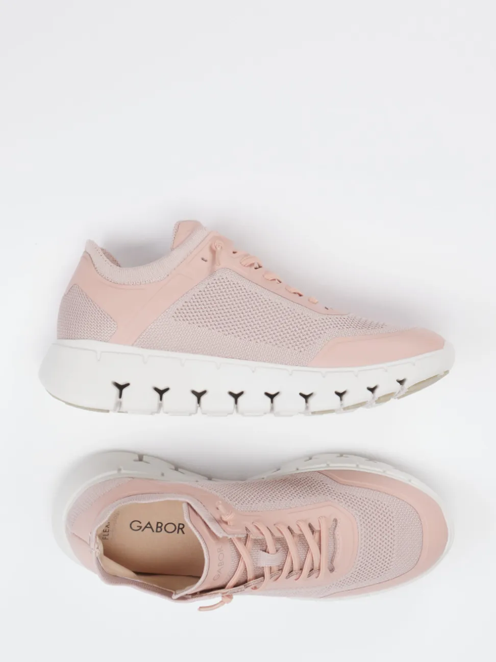 Gabor – Sneaker aus Textil in Altrosa