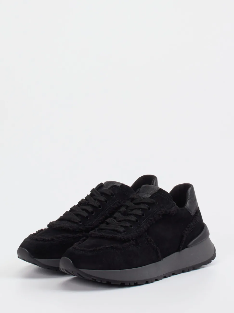 Gabor – Sneaker aus Veloursleder Schwarz