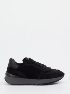 Gabor – Sneaker aus Veloursleder Schwarz