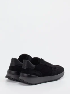 Gabor – Sneaker aus Veloursleder Schwarz