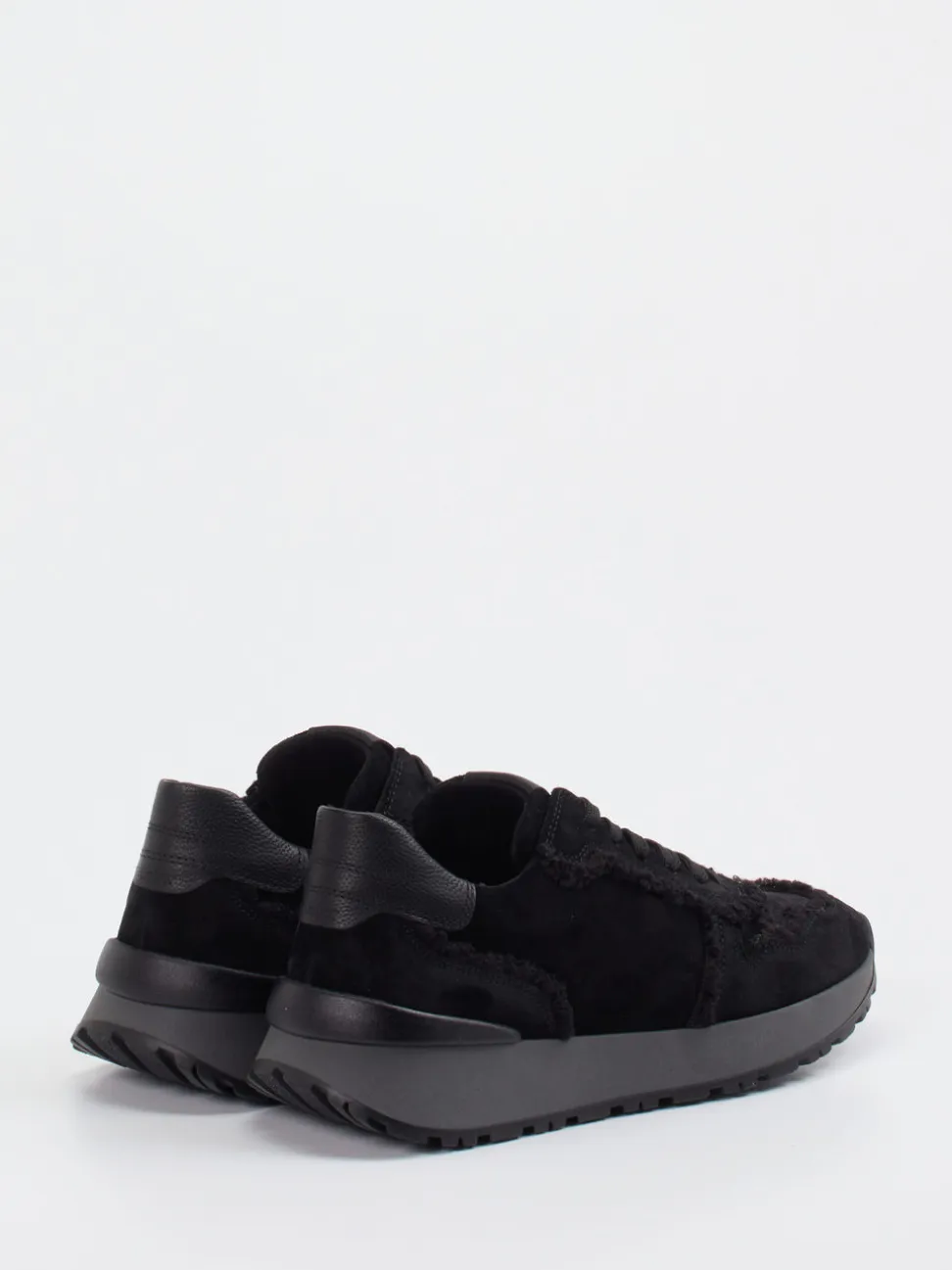 Gabor – Sneaker aus Veloursleder Schwarz