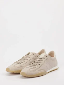 Gabor – Sneaker aus Veloursleder in Beige