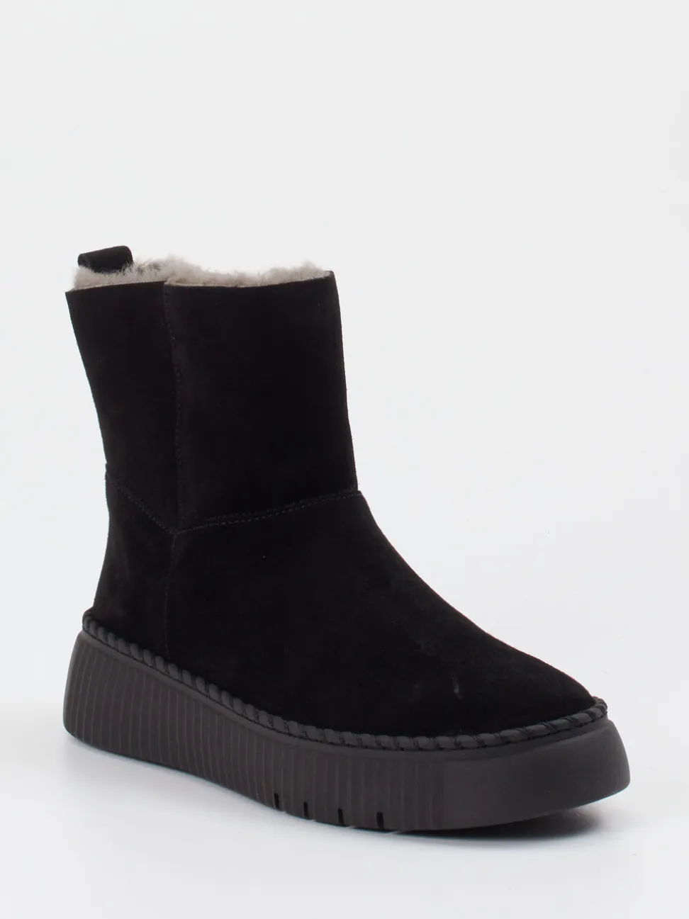 Gabor – Stiefeletten aus Veloursleder schwarz gefüttert