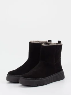 Gabor – Stiefeletten aus Veloursleder schwarz gefüttert