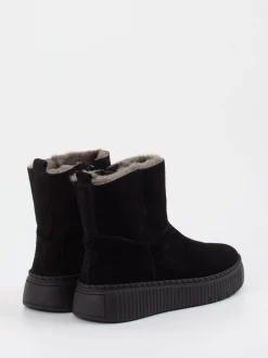 Gabor – Stiefeletten aus Veloursleder schwarz gefüttert