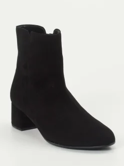 Gabor – Stiefeletten aus Veloursleder Schwarz
