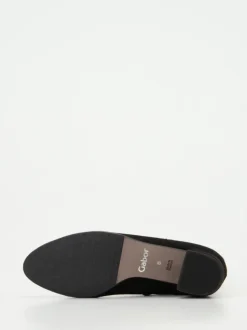 Gabor – Stiefeletten aus Veloursleder Schwarz