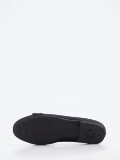 Gabor Comfort – Ballerinas aus Veloursleder Dunkelblau