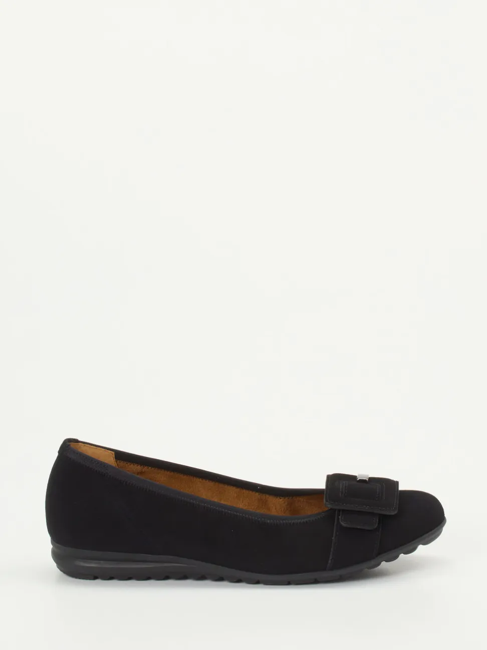 Gabor Comfort – Ballerinas aus Veloursleder Schwarz