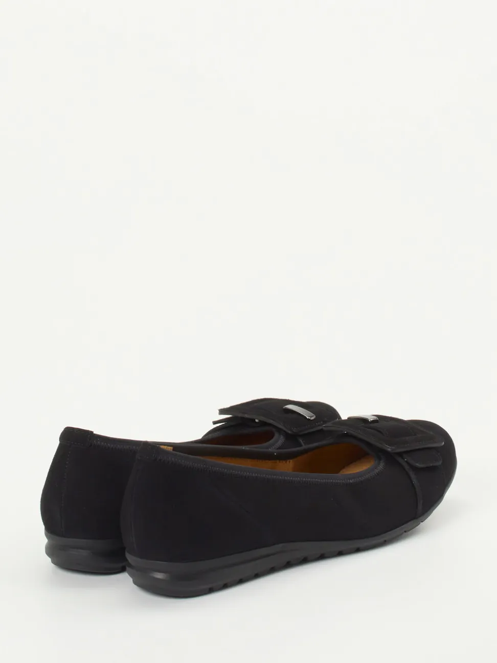 Gabor Comfort – Ballerinas aus Veloursleder Schwarz