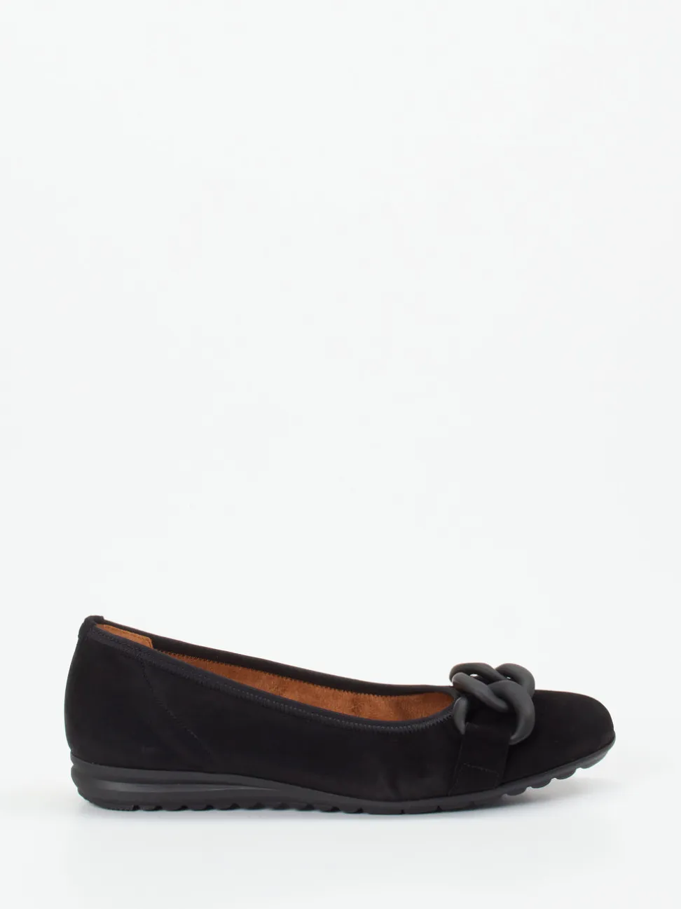 Gabor Comfort – Ballerinas aus Veloursleder schwarz