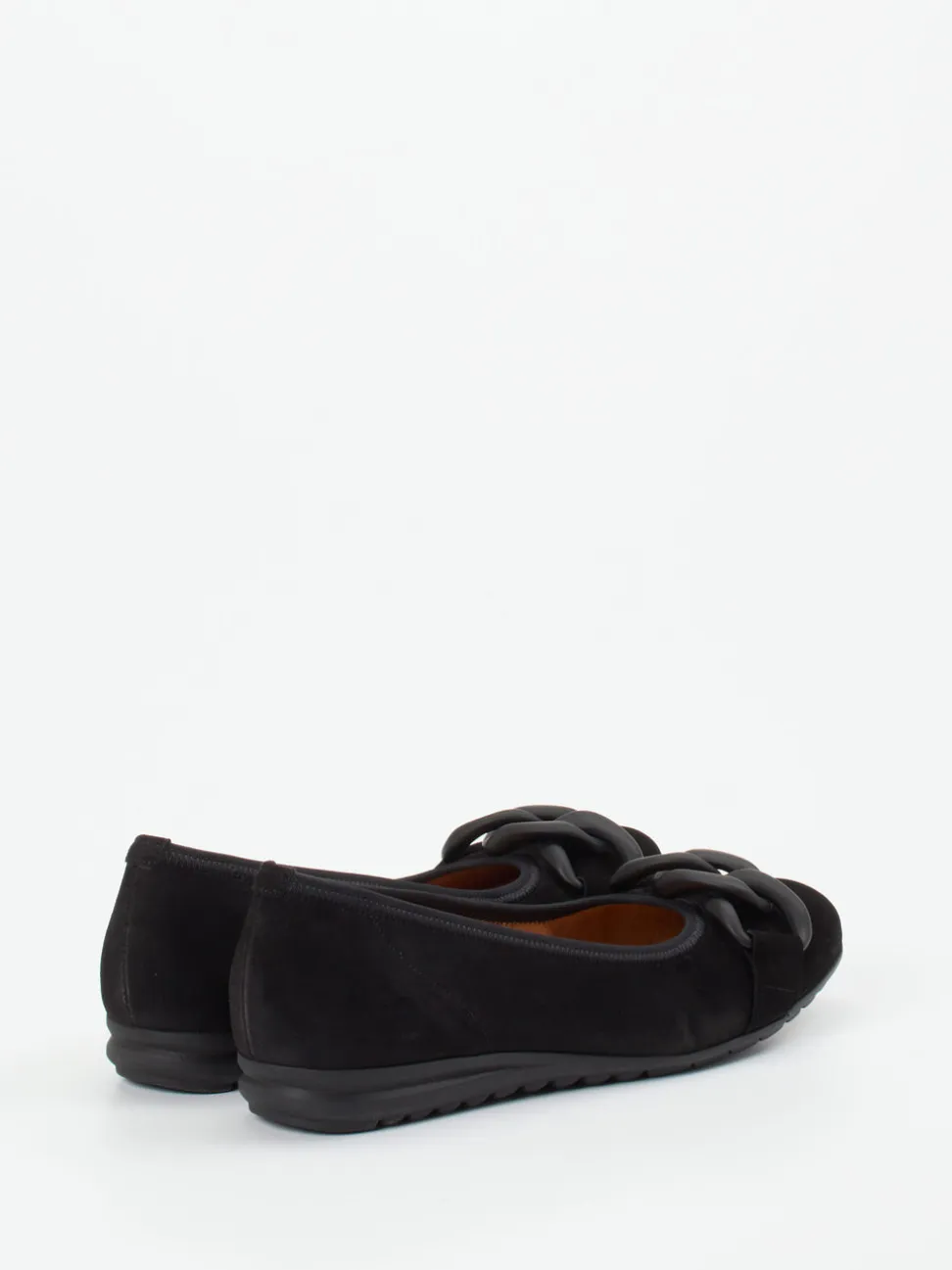 Gabor Comfort – Ballerinas aus Veloursleder schwarz