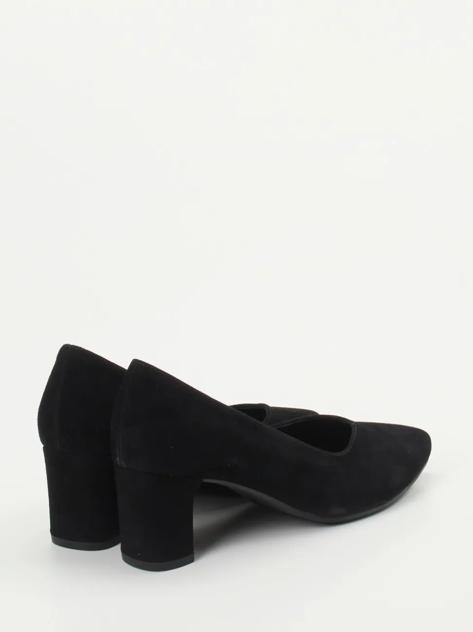 Gabor Comfort – Blockabsatz-Pumps aus Veloursleder schwarz