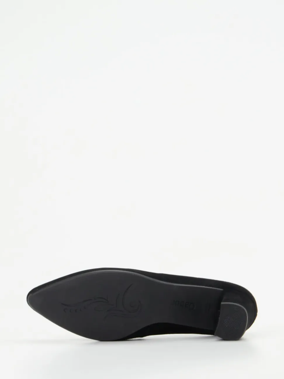 Gabor Comfort – Blockabsatz-Pumps aus Veloursleder schwarz