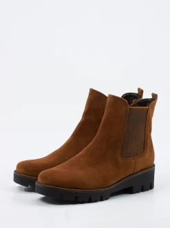 Gabor Comfort – Chelsea Boots aus Veloursleder braun