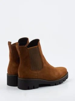 Gabor Comfort – Chelsea Boots aus Veloursleder braun
