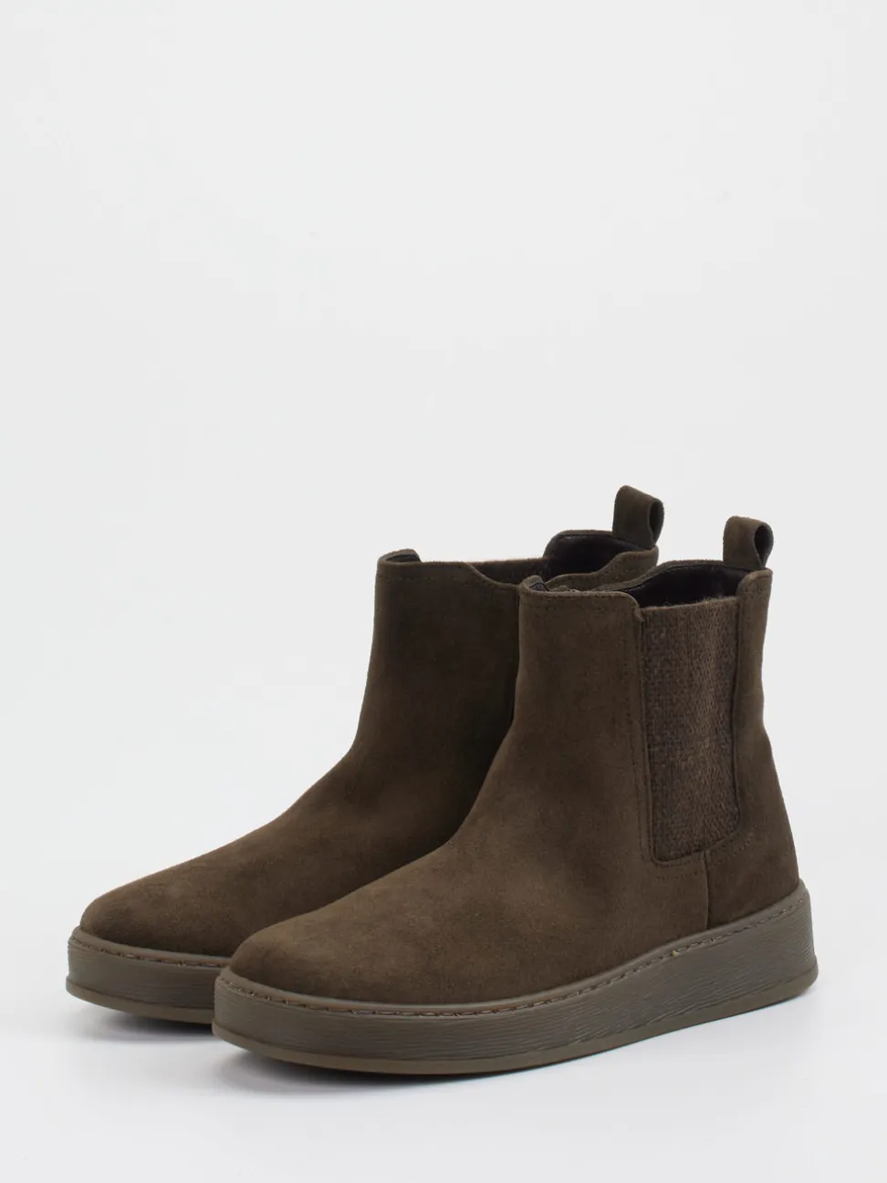 Gabor Comfort – Chelsea Boots aus Veloursleder braun
