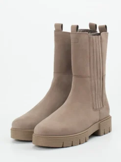 Gabor Comfort – Chelsea Boots aus Nubukleder taupe
