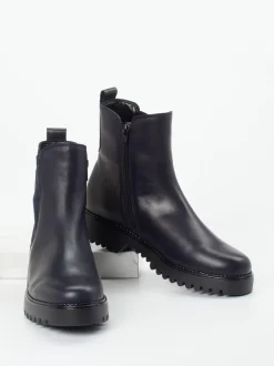 Gabor Comfort – Chelsea Boots aus Kalbleder blau