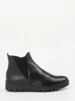 Gabor Comfort – Chelsea-Stiefelette aus Kalbleder schwarz