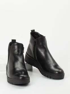 Gabor Comfort – Chelsea-Stiefelette aus Kalbleder schwarz