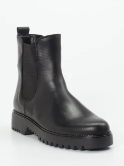 Gabor Comfort – Chelsea-Stiefelette aus Kalbleder schwarz