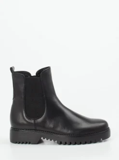 Gabor Comfort – Chelsea-Stiefelette aus Kalbleder schwarz