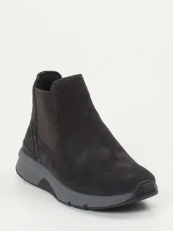 Gabor Comfort – Chelsea-Stiefelette aus Veloursleder grau