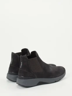 Gabor Comfort – Chelsea-Stiefelette aus Veloursleder grau