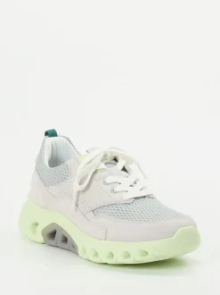 Gabor Comfort – Chunky Sneaker aus Velour/Textil hellgrau
