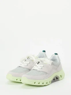 Gabor Comfort – Chunky Sneaker aus Velour/Textil hellgrau