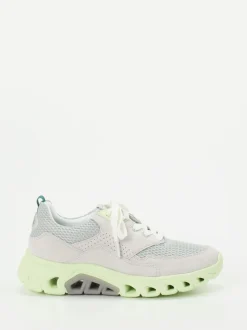Gabor Comfort – Chunky Sneaker aus Velour/Textil hellgrau