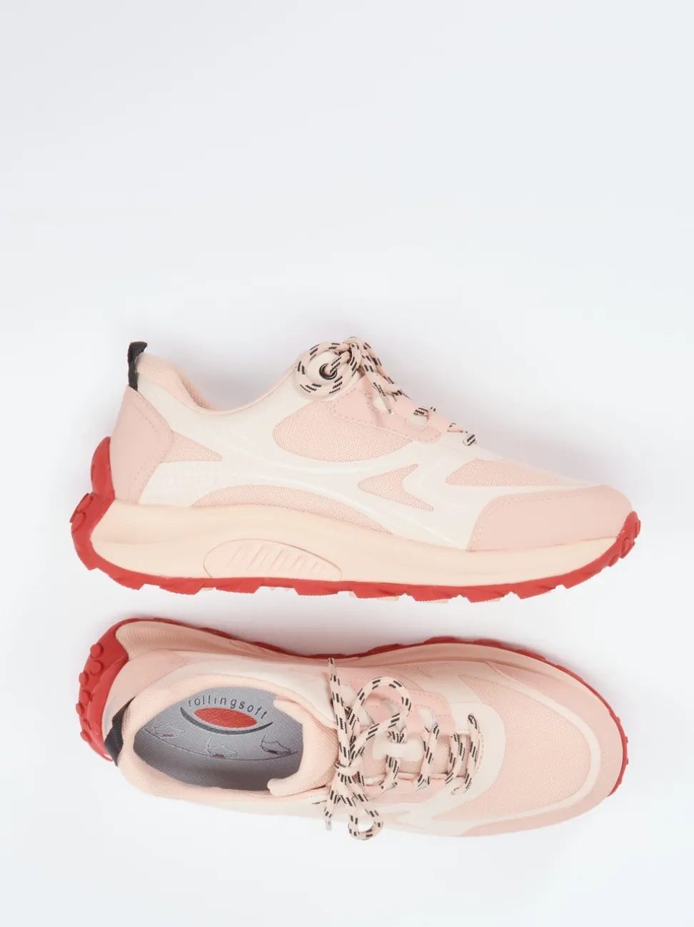 Gabor Comfort – Chunky Sneaker aus Mesh in Rosa