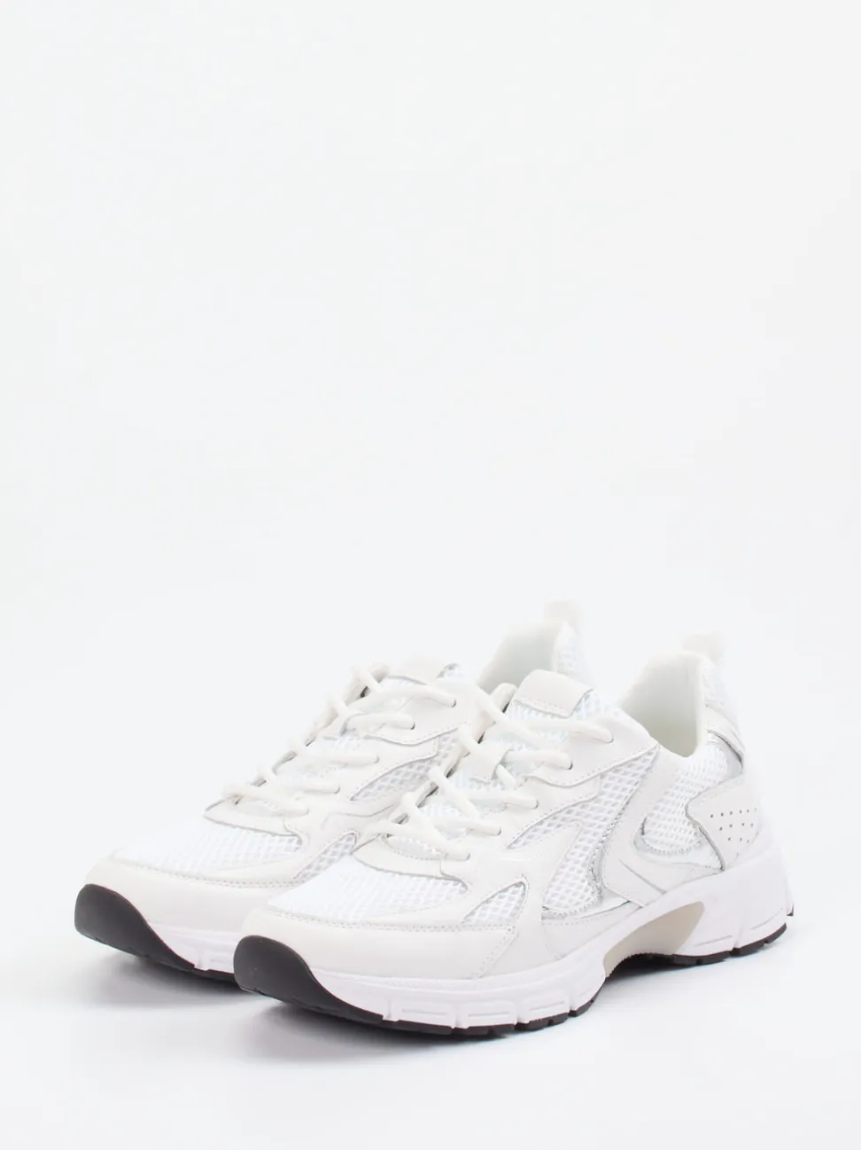 Gabor Comfort – Chunky Sneaker aus Velour und Textil Weiß