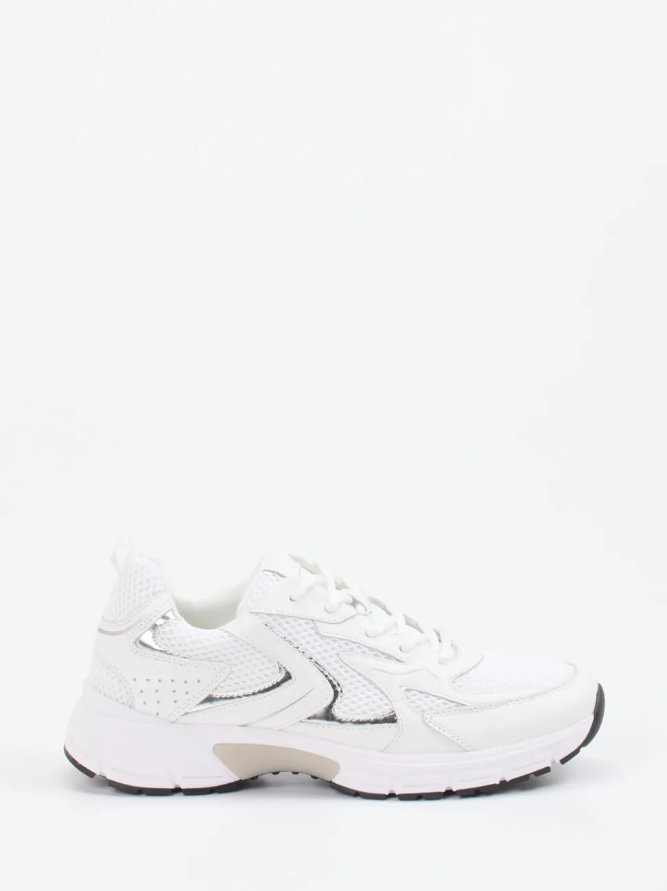 Gabor Comfort – Chunky Sneaker aus Velour und Textil Weiß