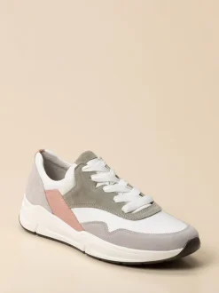 Gabor Comfort – Chunky Sneaker aus Kalbleder pastellweiß