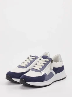 Gabor Comfort – Freizeitsneaker aus Veloursleder cremeweiß