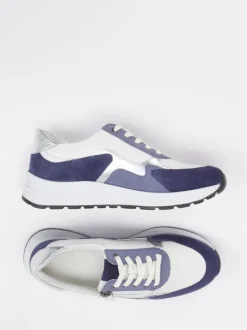 Gabor Comfort – Freizeitsneaker aus Veloursleder cremeweiß