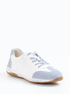 Gabor Comfort – Freizeitsneaker aus Velour/Leder weiß