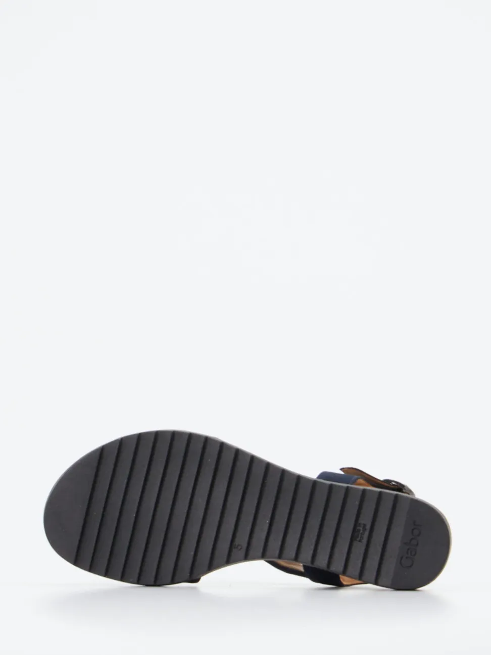 Gabor Comfort – Keilsandalette aus Nubukleder Dunkelblau